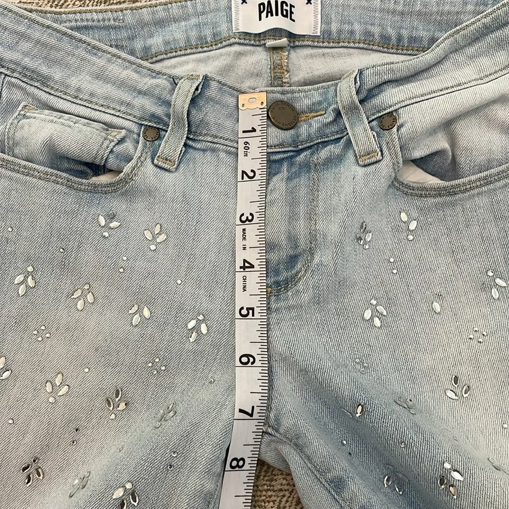 Paige Naomi embellished jeans Verdugo Ultra Sunny size 25